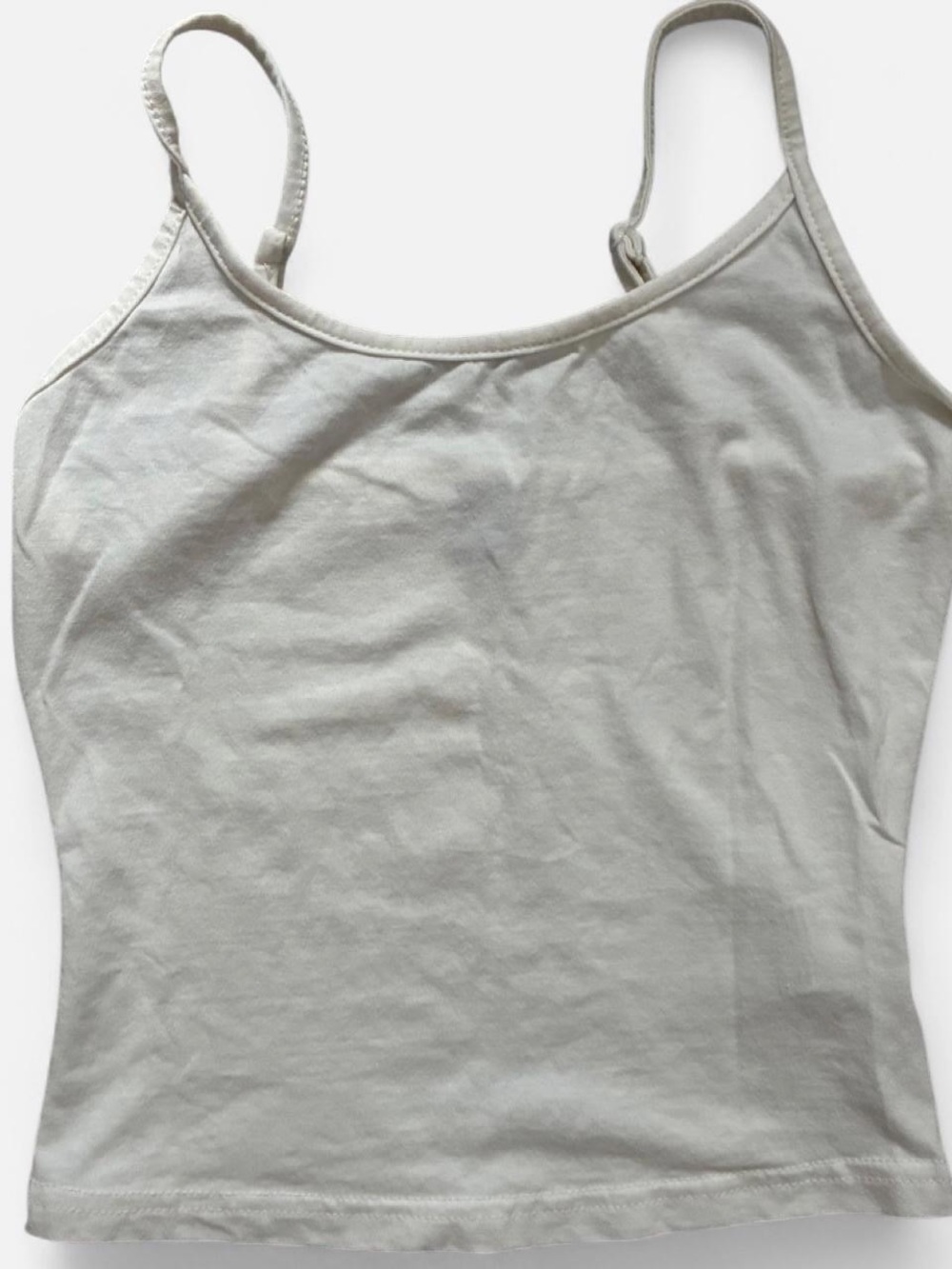SHEIN White Adjustable Strap Cami Tank